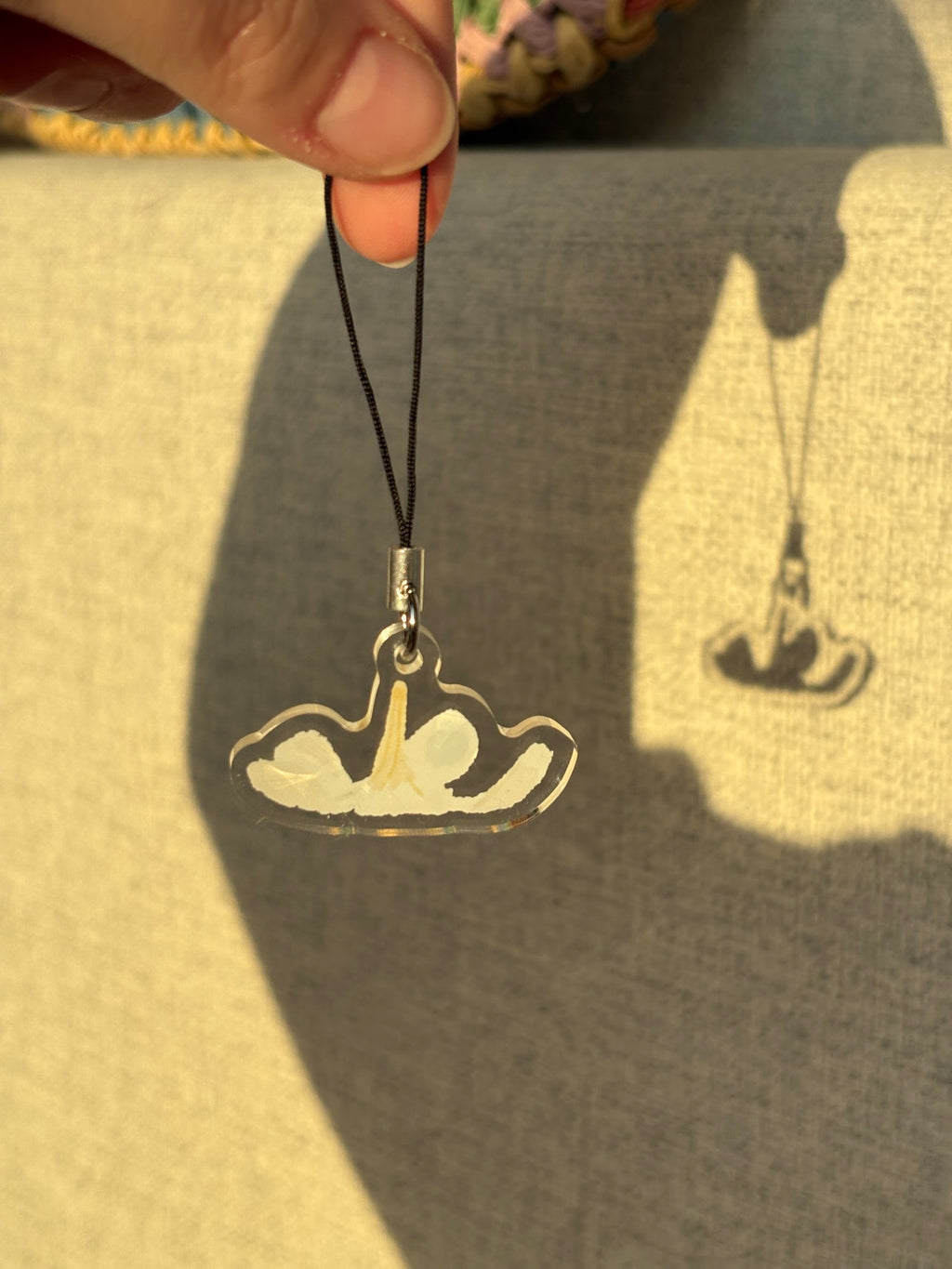 Plumeria Hat Acrylic Keychain
