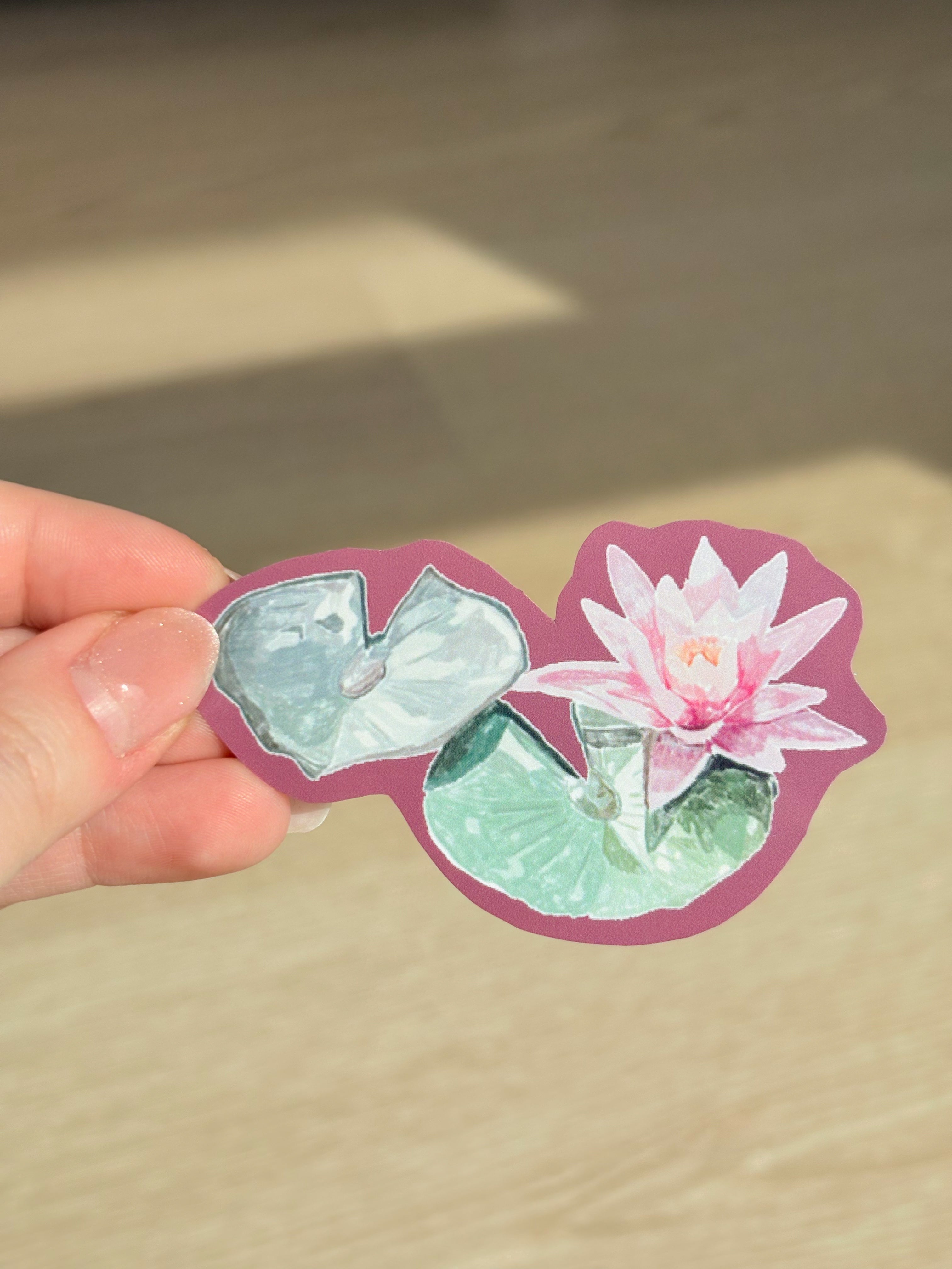 Lily Pad Waterproof Die Cut Sticker