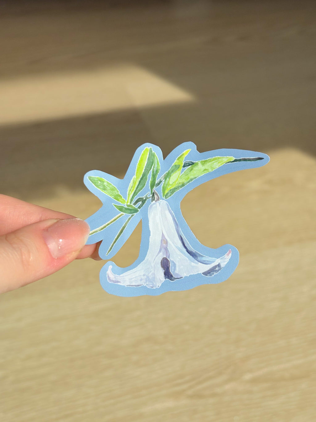 Clematis Waterproof Die Cut Sticker