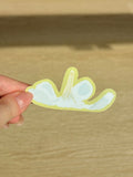 Plumeria Hat Waterproof Die Cut Sticker