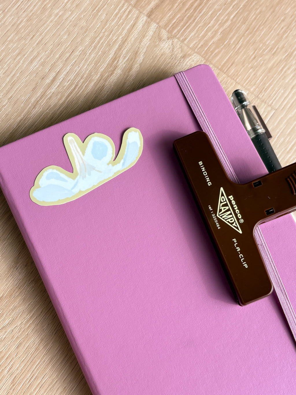 Plumeria Hat Waterproof Die Cut Sticker