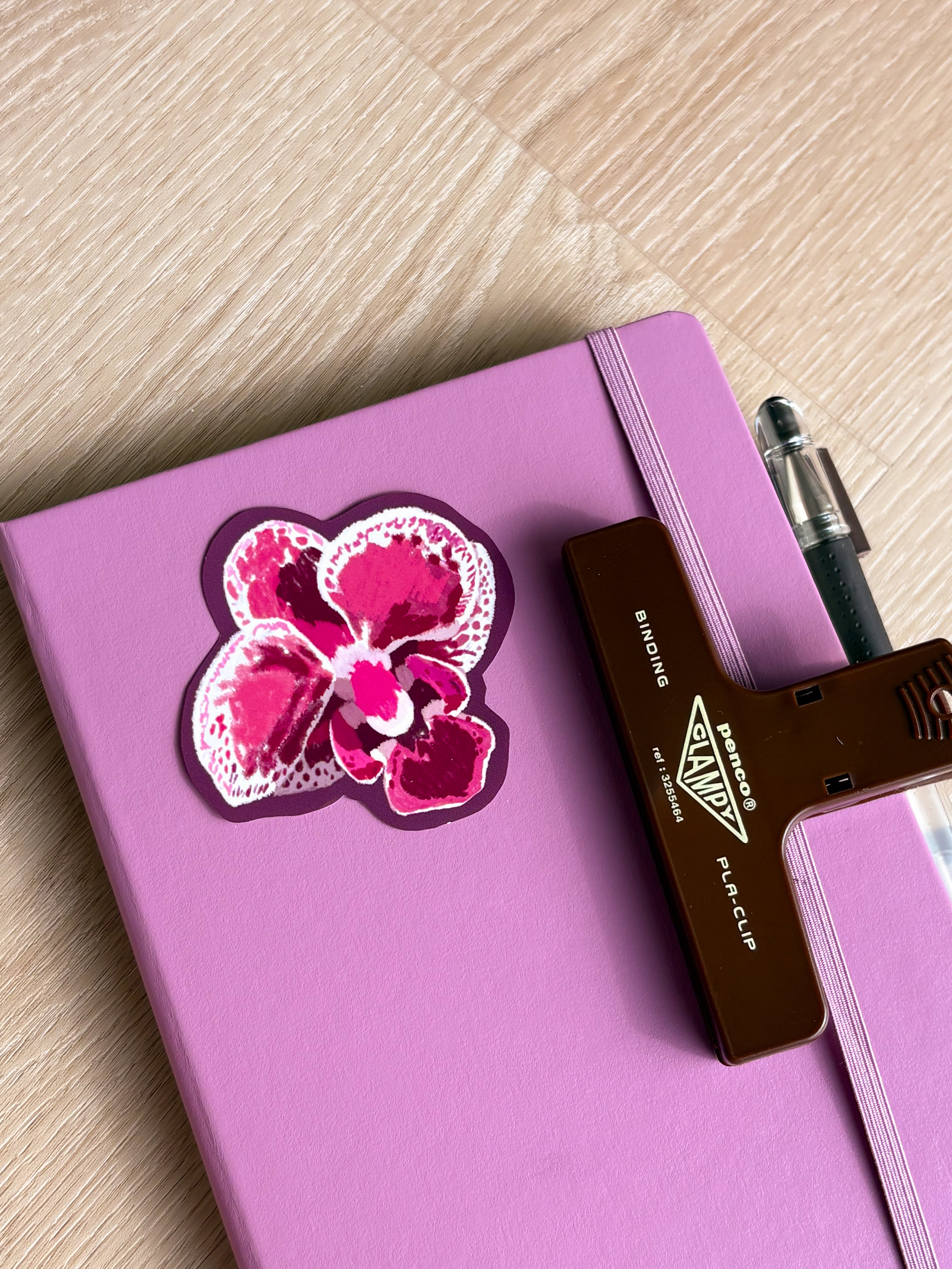 Dark Orchid Waterproof Die Cut Sticker