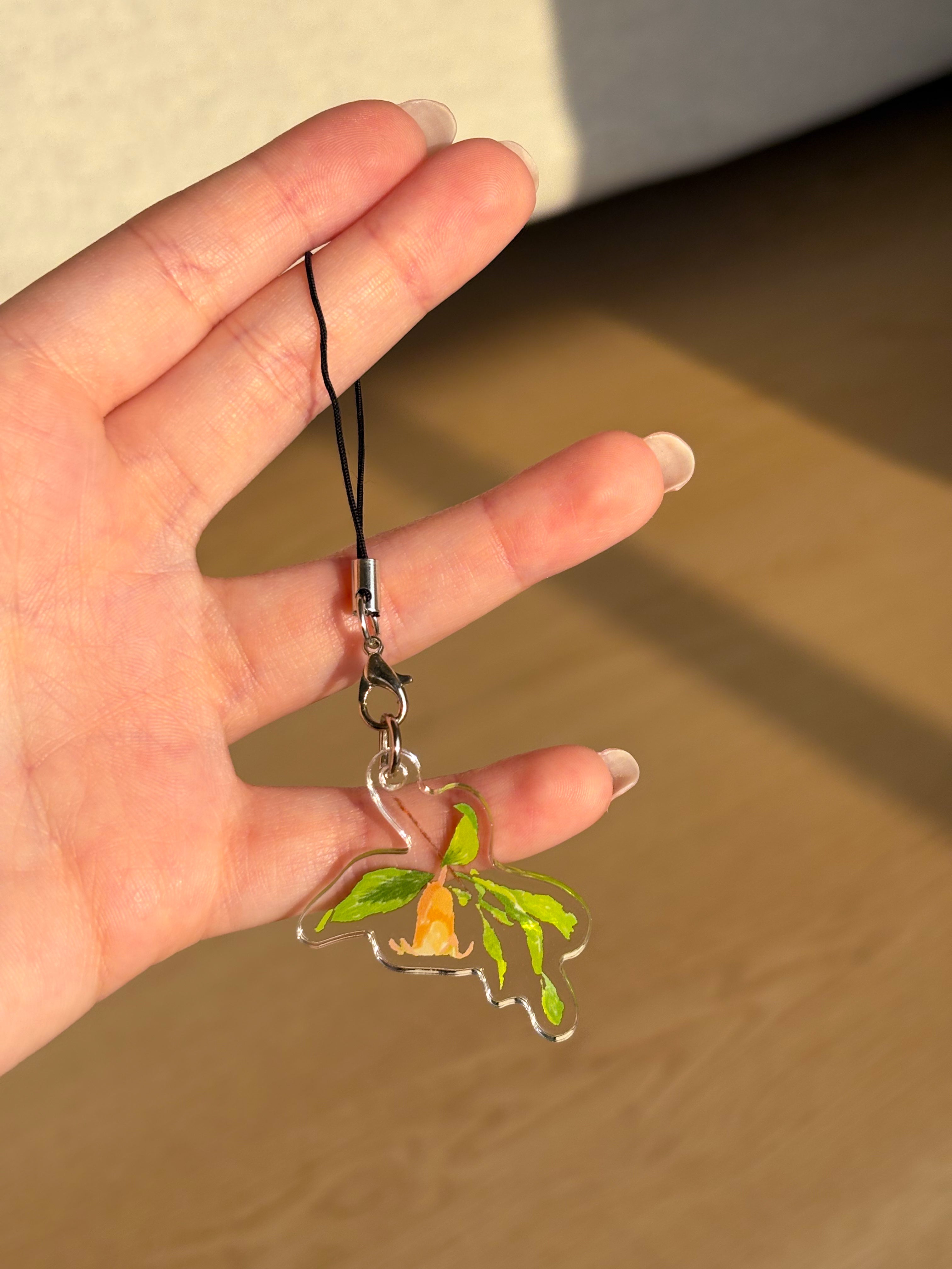 Pomegranate Acrylic Keychain