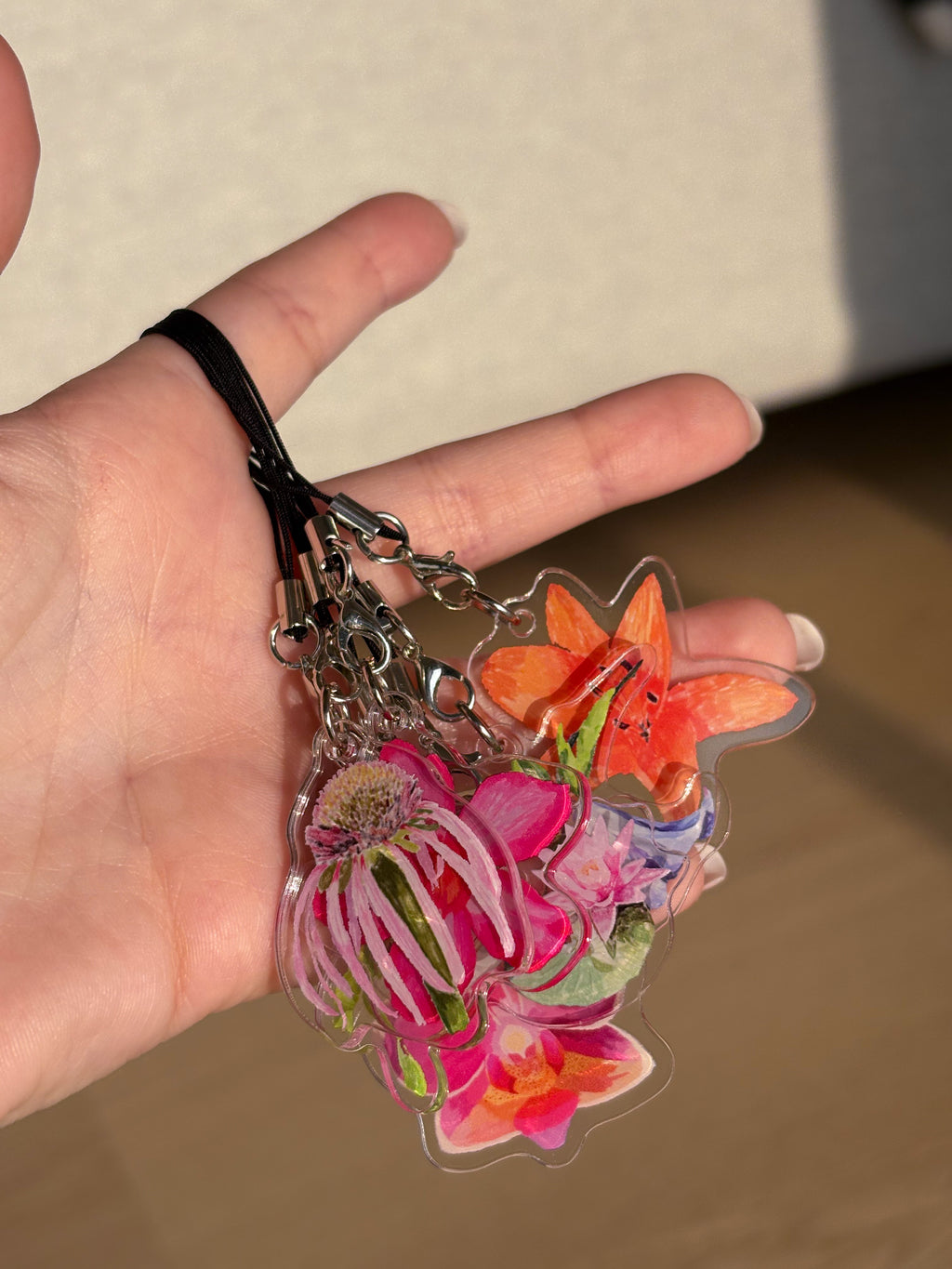 Pomegranate Acrylic Keychain