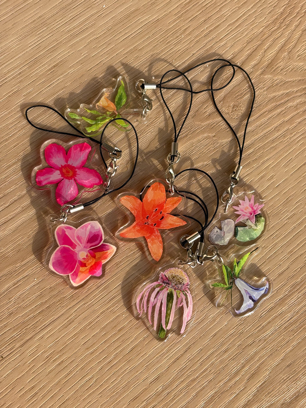 Plumeria Acrylic Keychain