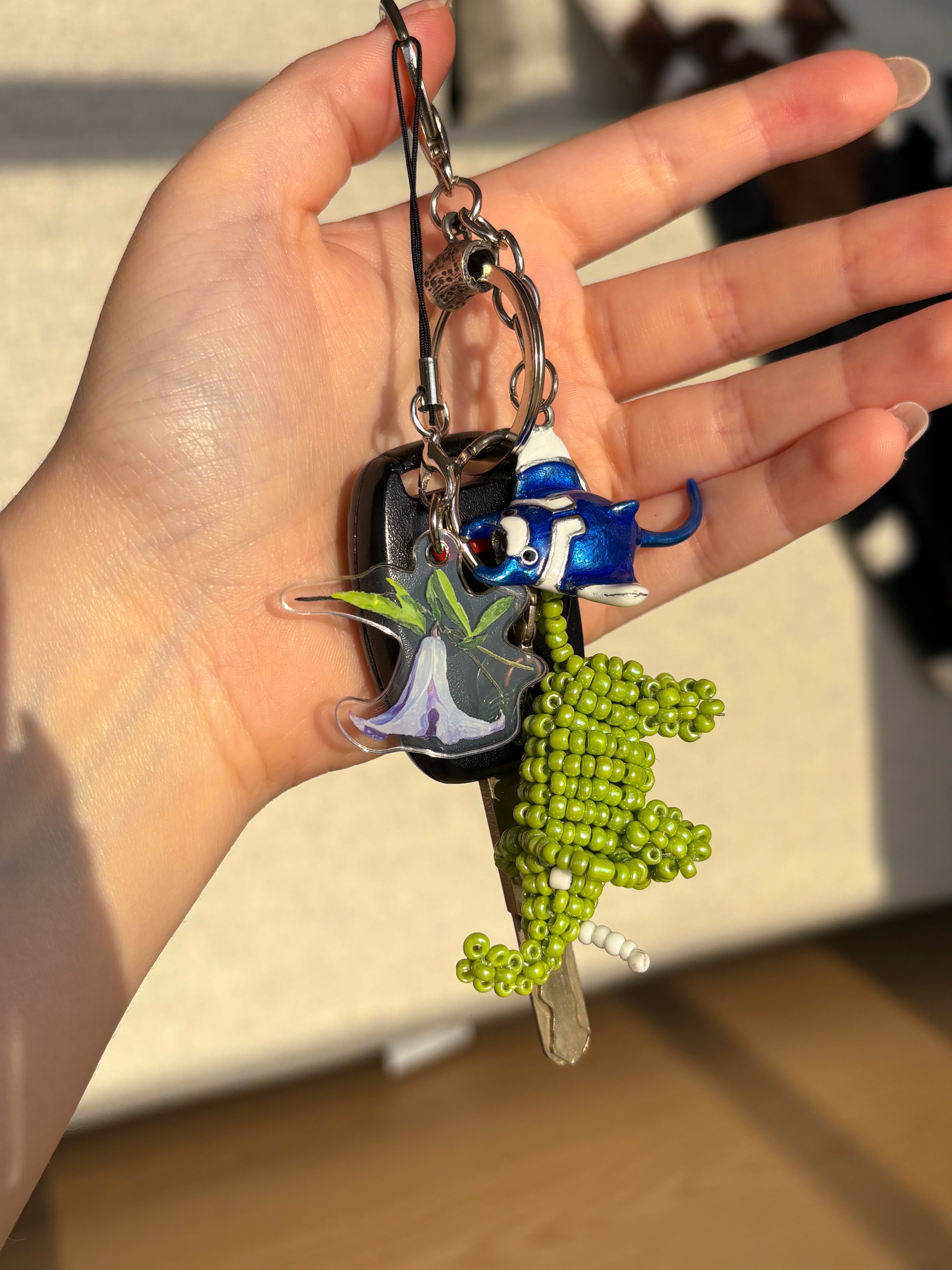 Clematis Acrylic Keychain