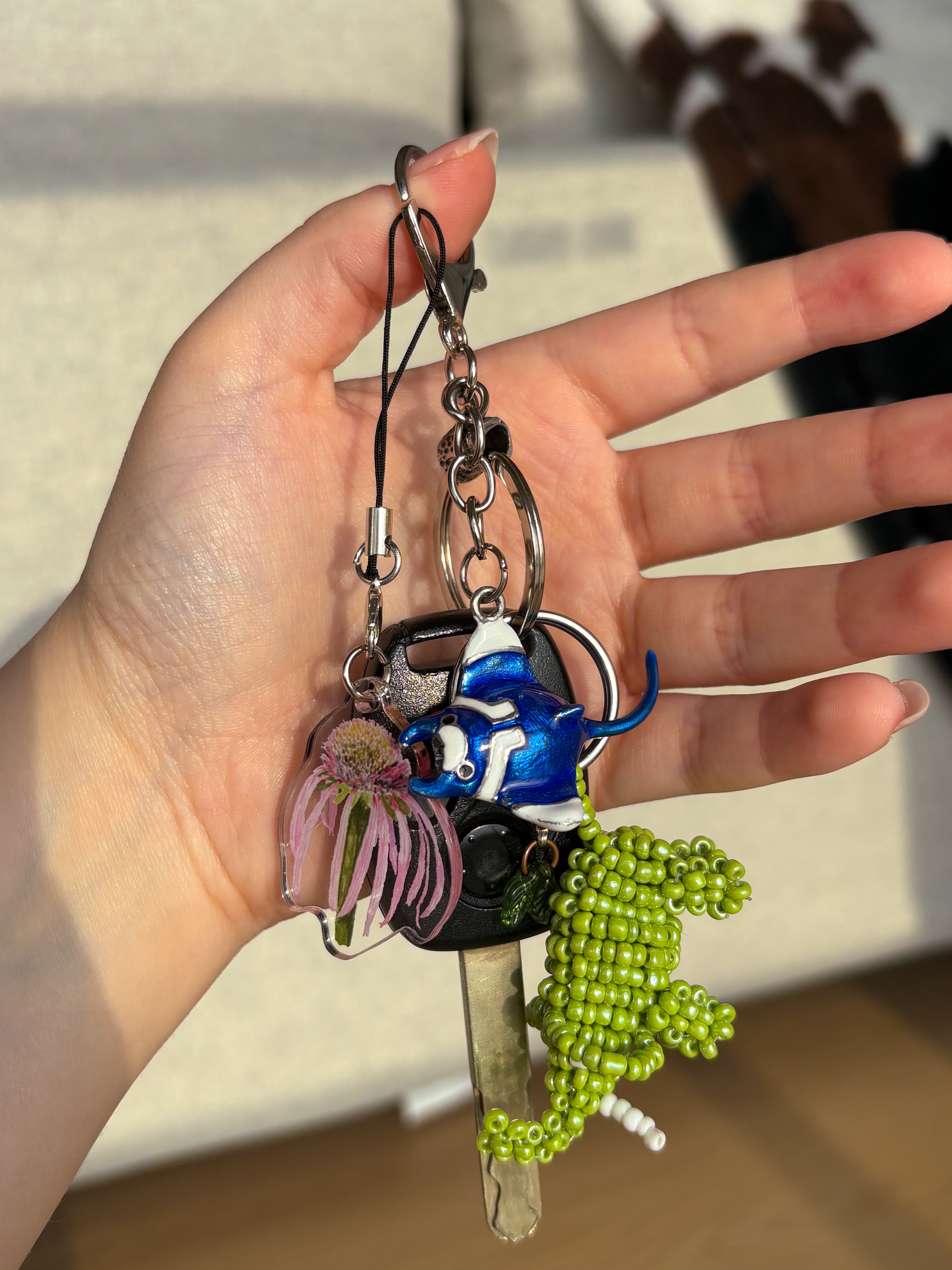 Coneflower Acrylic Keychain