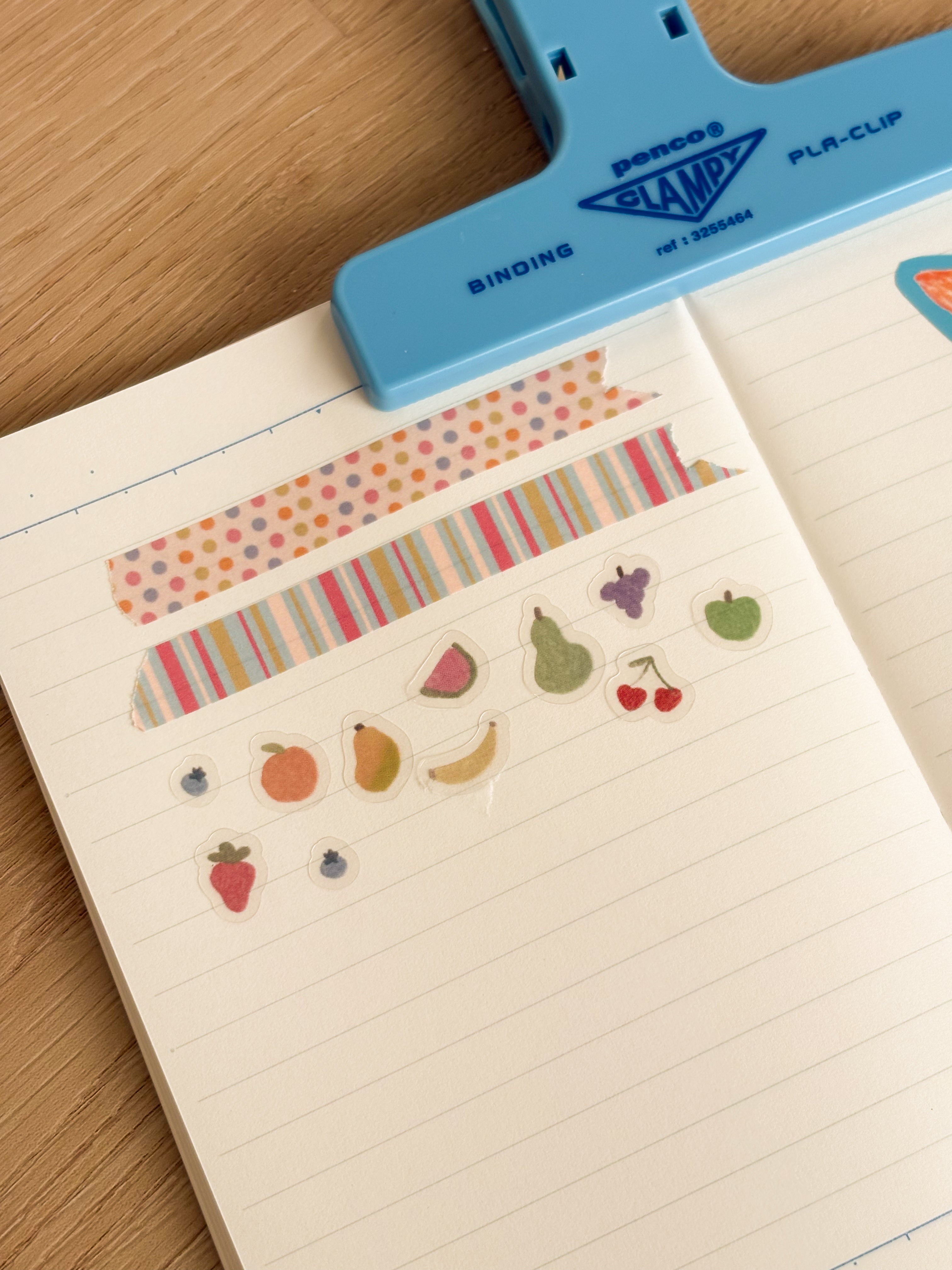 Cute Fruits Waterproof Transparent Vinyl Sticker Sheet