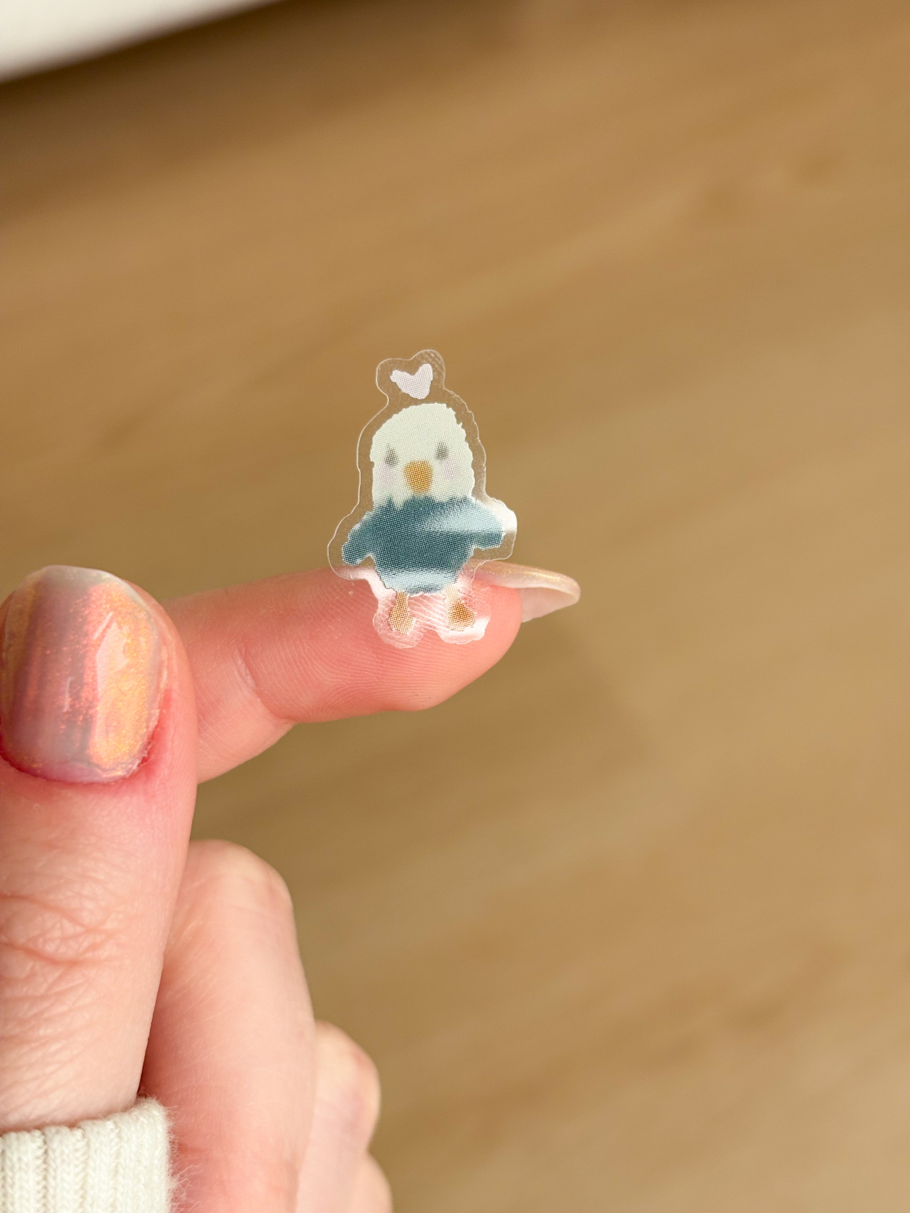 Gilbie Mini Moods Waterproof Transparent Vinyl Sticker Sheet