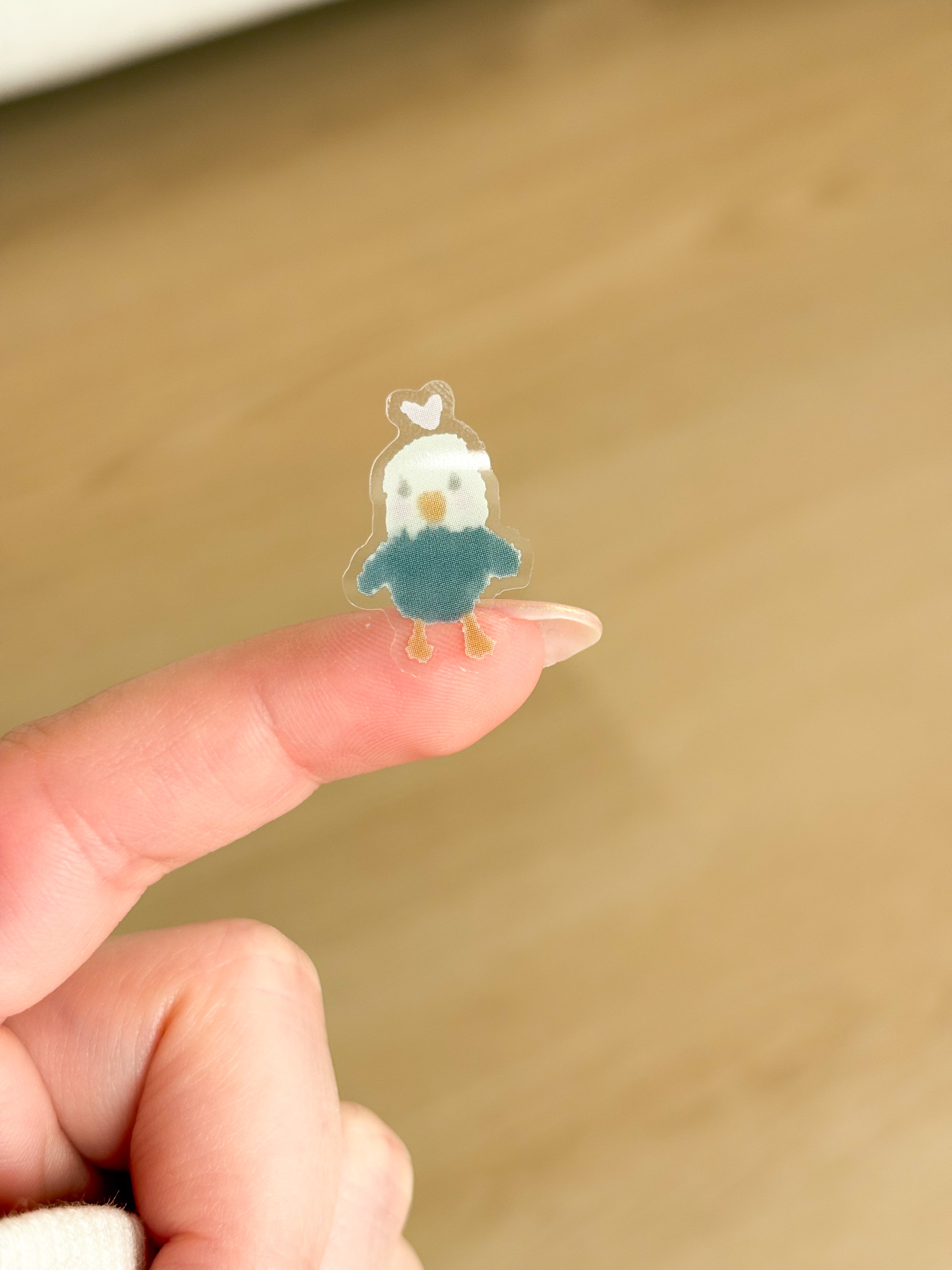Gilbie Mini Moods Waterproof Transparent Vinyl Sticker Sheet