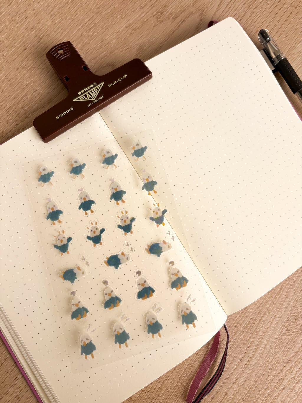 Gilbie Mini Moods Waterproof Transparent Vinyl Sticker Sheet