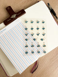 Gilbie Mini Moods Waterproof Transparent Vinyl Sticker Sheet