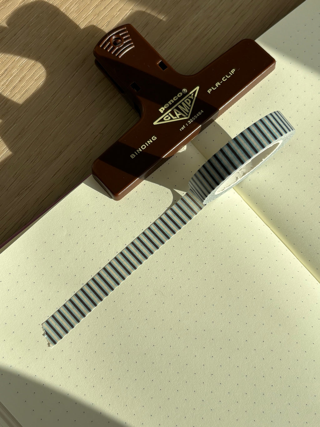 Mint Chocolate Striped Washi Tape