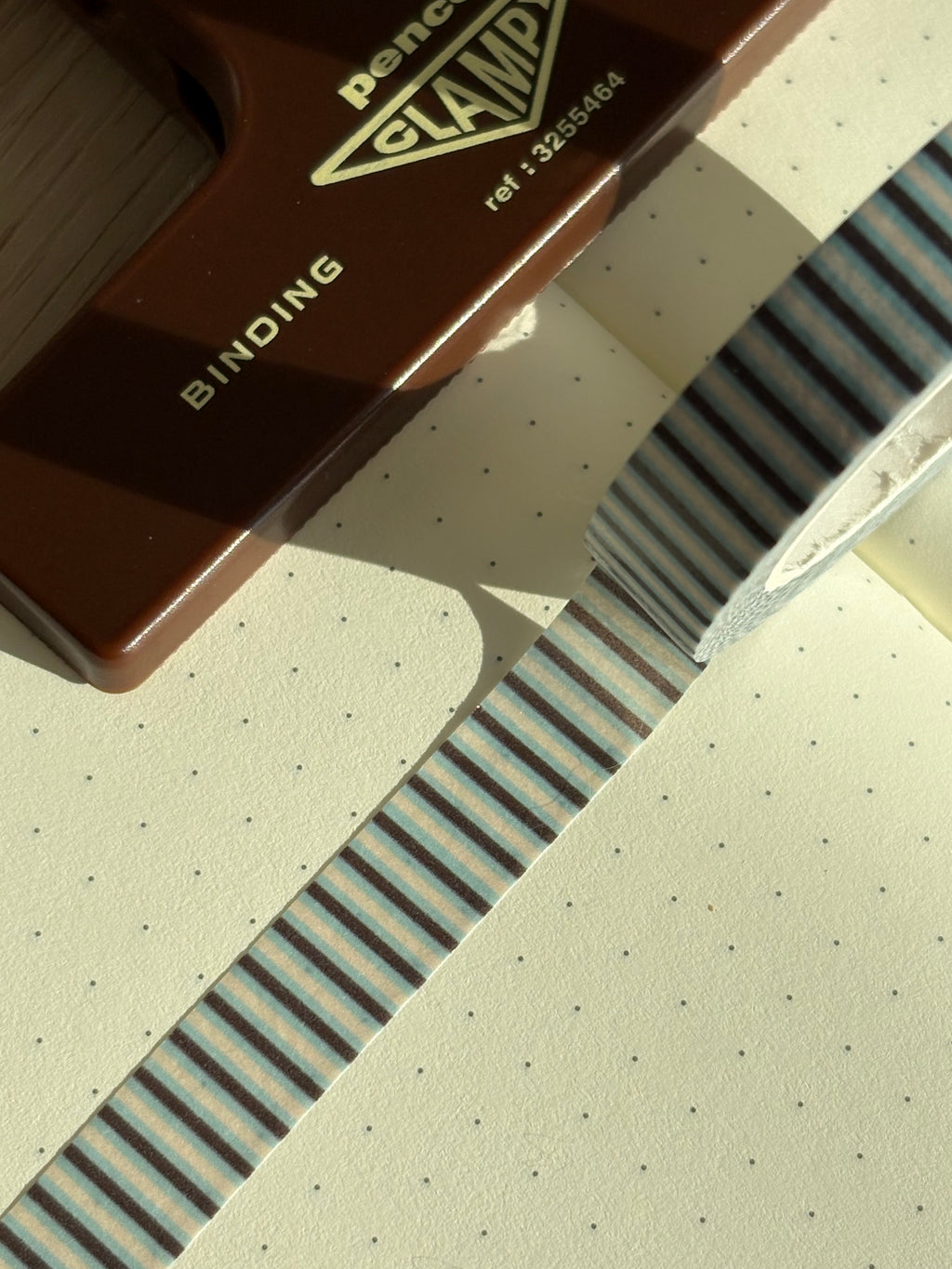 Mint Chocolate Striped Washi Tape