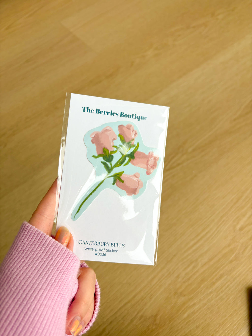 Canterbury Bells Waterproof Die Cut Sticker
