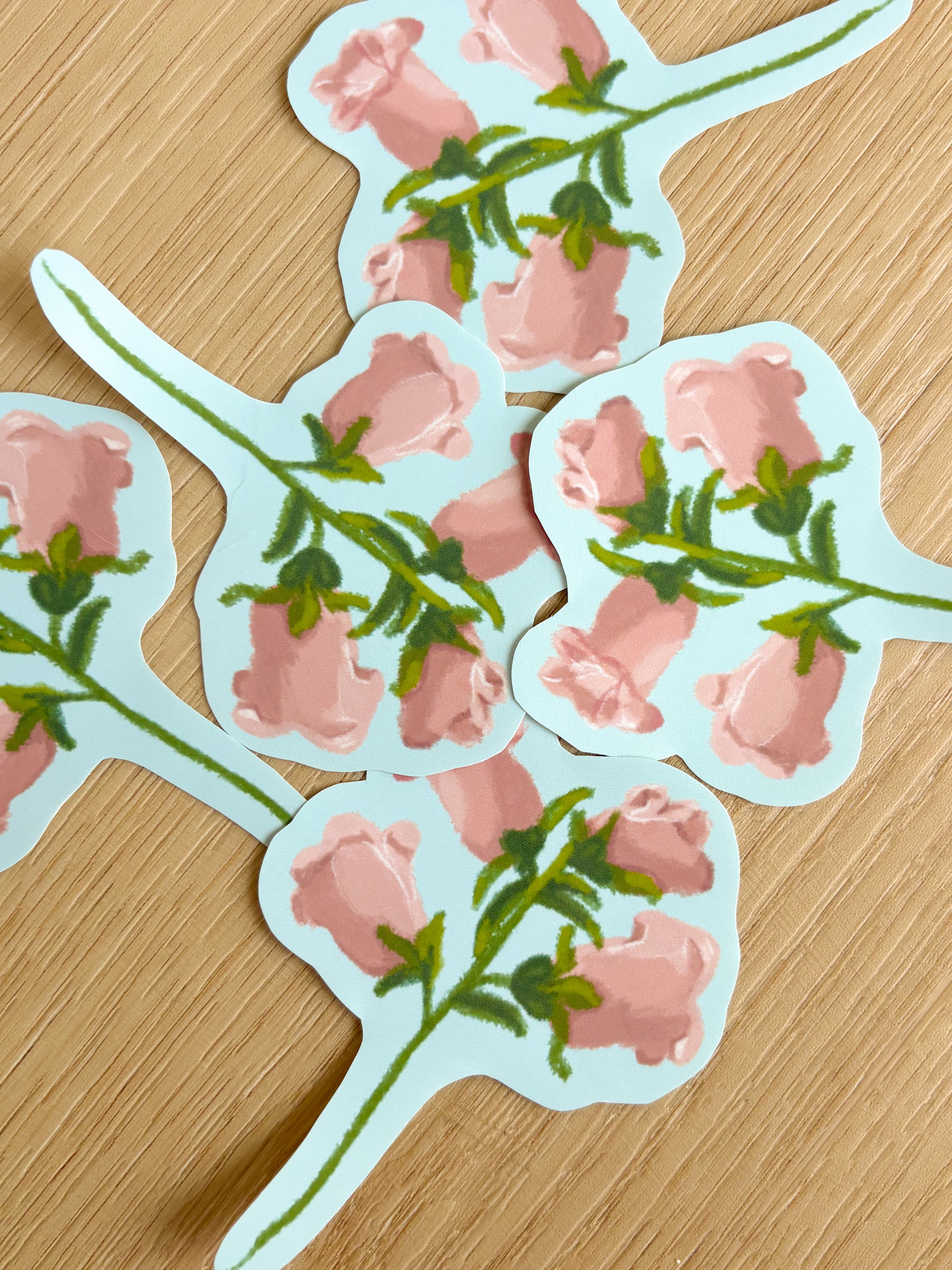 Canterbury Bells Waterproof Die Cut Sticker