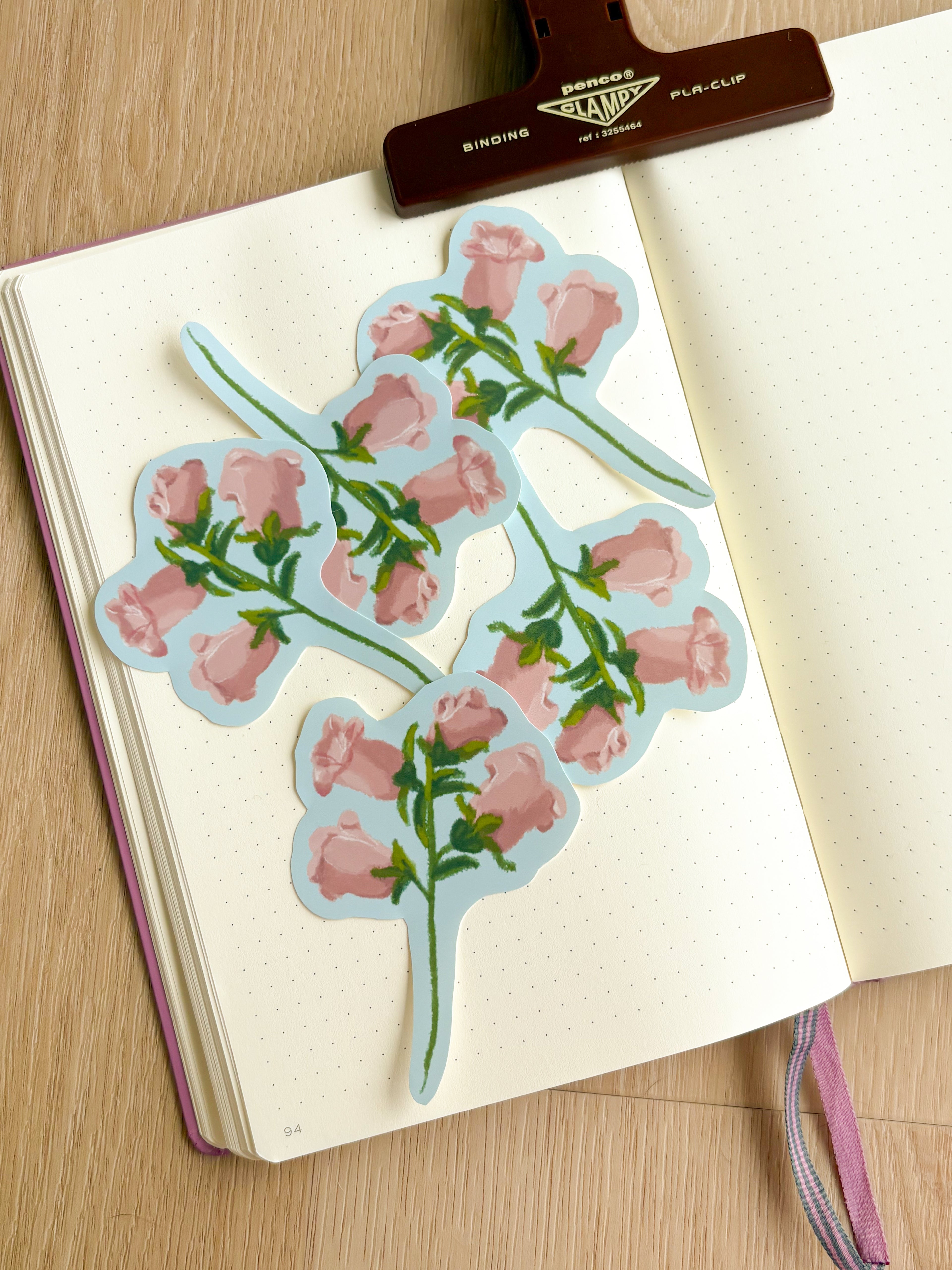 Canterbury Bells Waterproof Die Cut Sticker