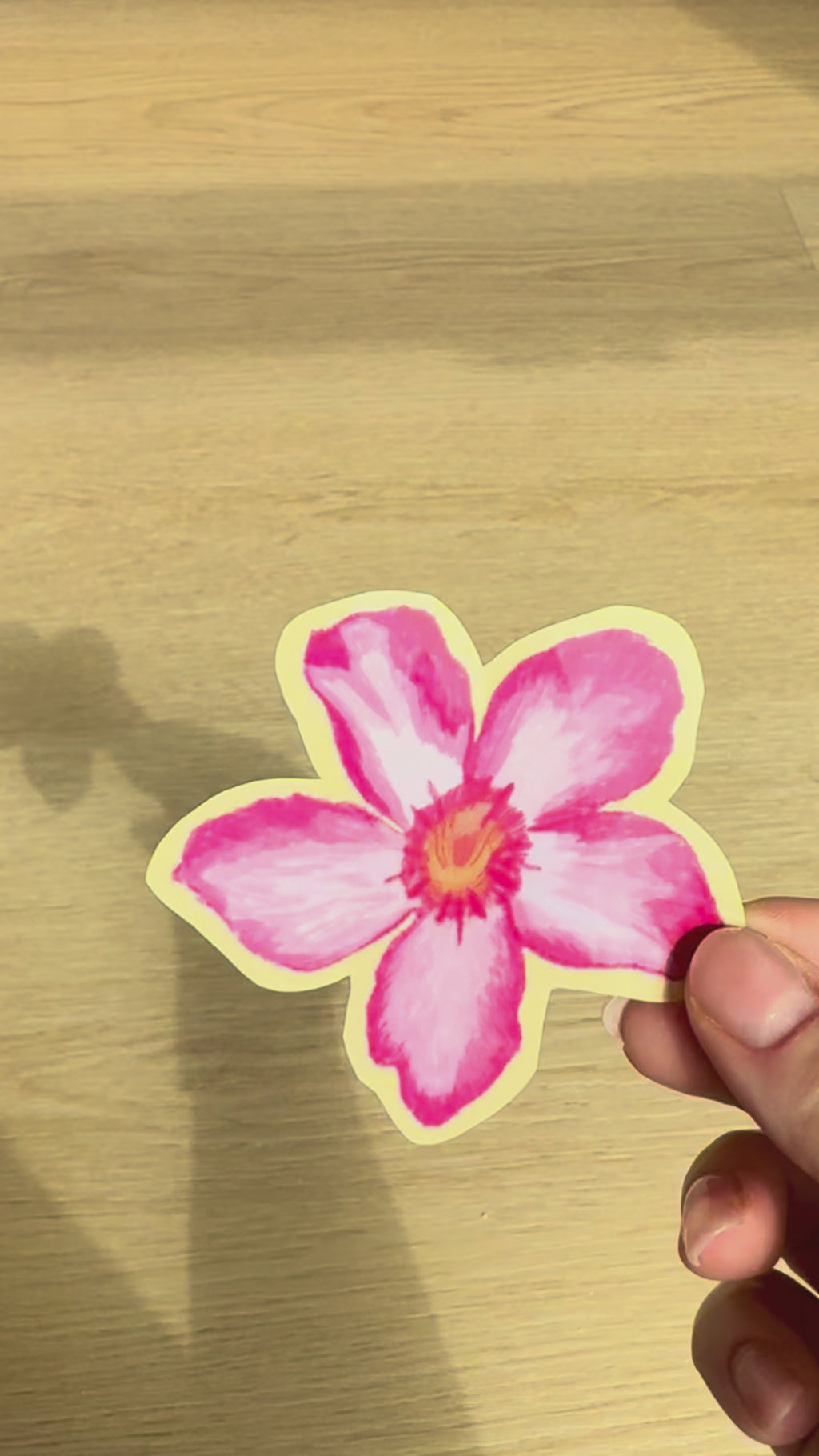 Plumeria Waterproof Die Cut Sticker