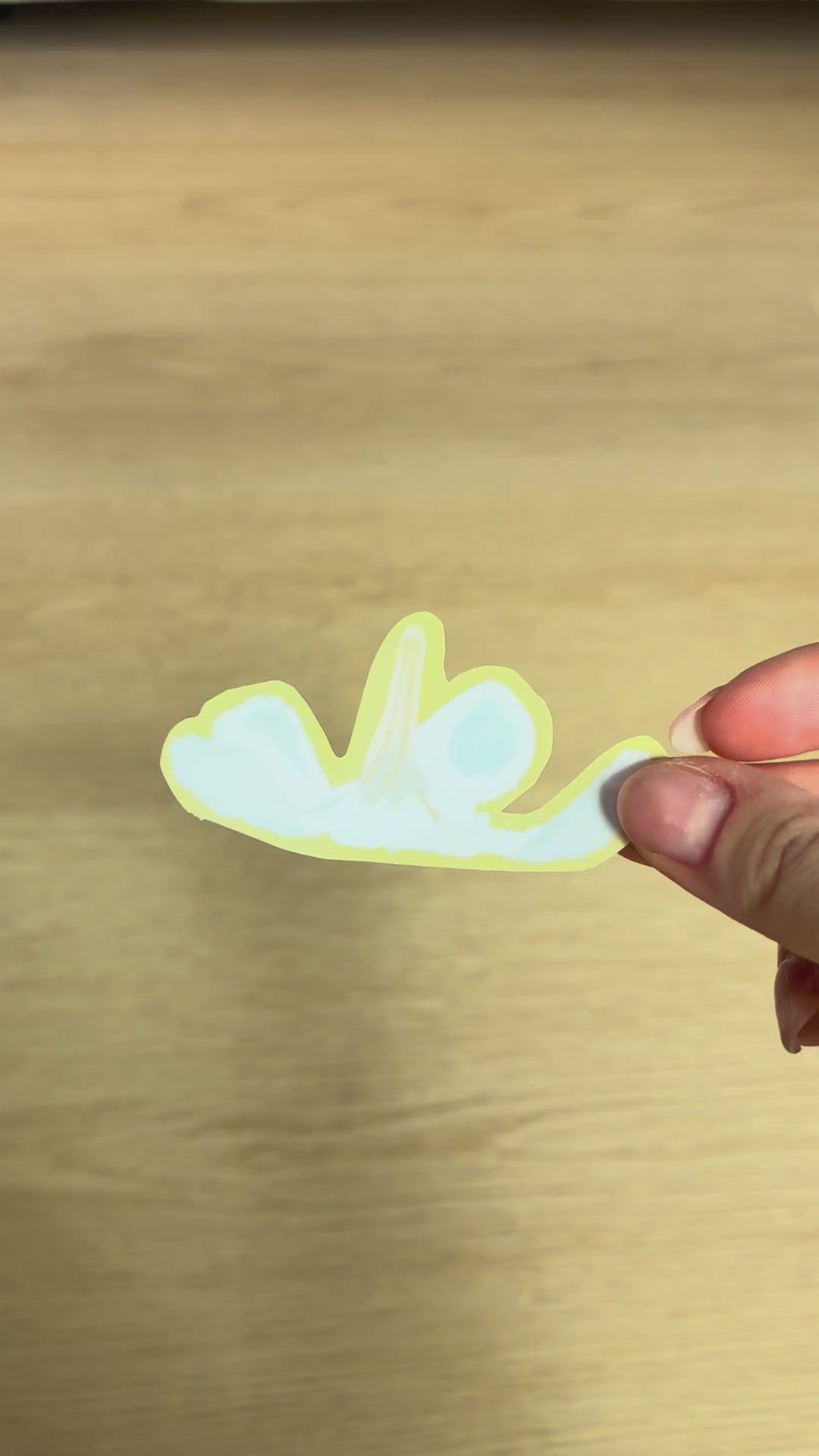 Plumeria Hat Waterproof Die Cut Sticker