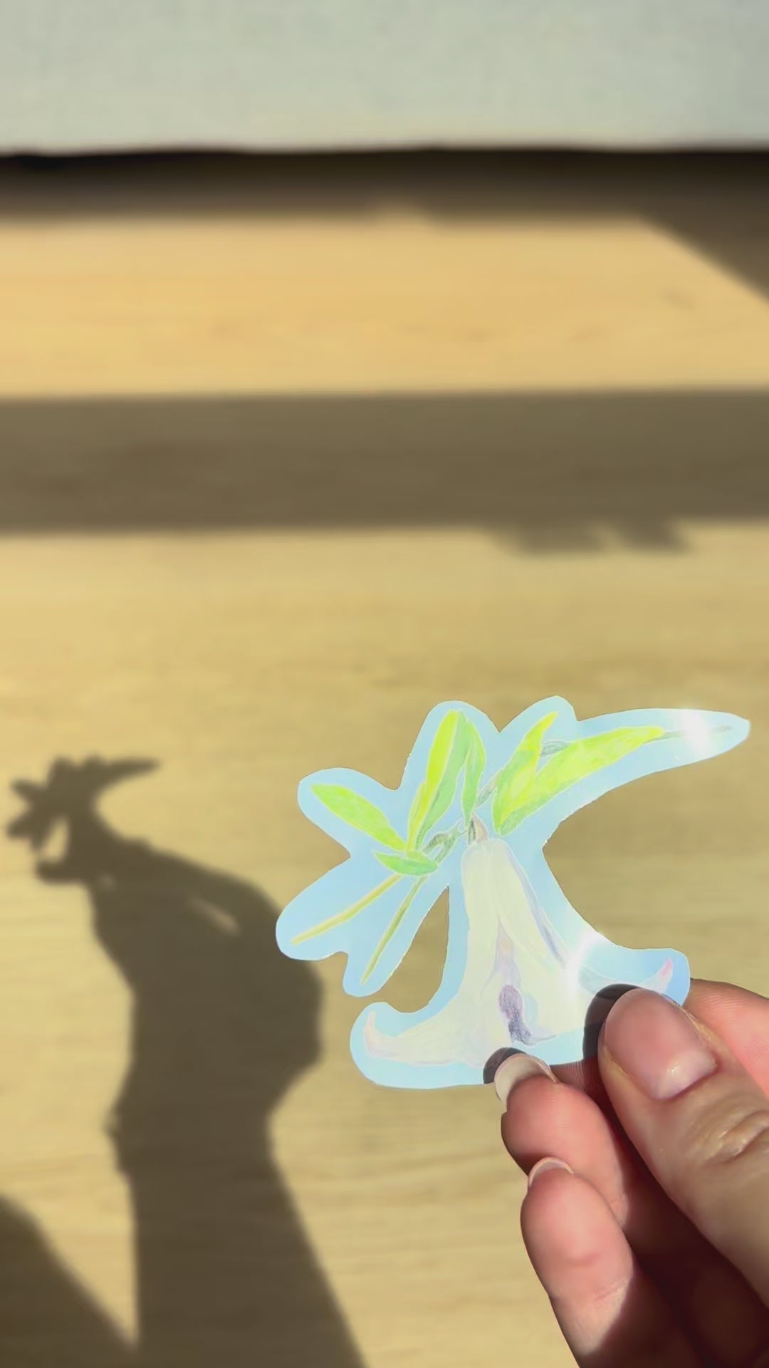Clematis Waterproof Die Cut Sticker