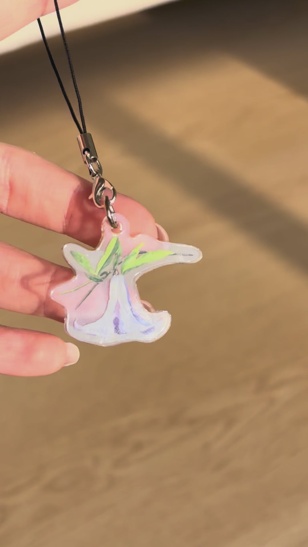 Clematis Acrylic Keychain